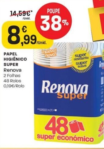 Intermarché Papel Higiénico Super Renova promoção