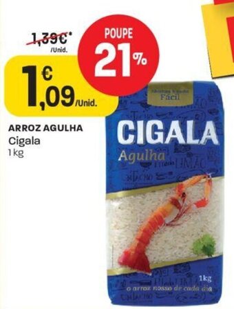Intermarché Arroz Agulha Cigala 1kg promoção