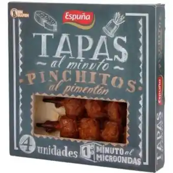 Espetadas espuna c/ pimentos 4 uni = 80 g