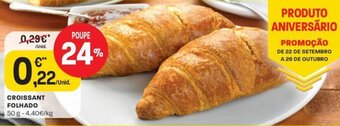 Intermarché Croissant Folhado 50g promoção
