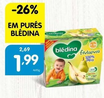 Minipreço Puré de frutas blédina promoção