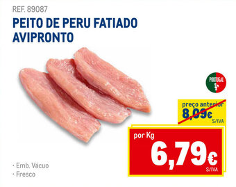 Peito de peru fatiado Avipronto