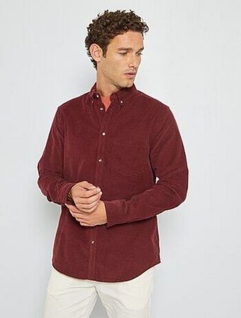 Kiabi Camisa de bombazina promoção