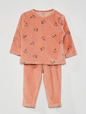 Kiabi Pijama comprido em ninho de abelha promoção