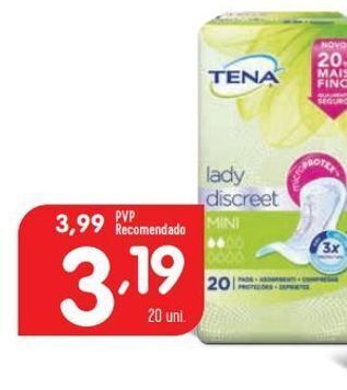 Minipreço Absorvente tena promoção