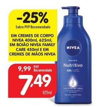 Minipreço Creme hidratante nivea promoção