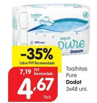 Minipreço Toalhas umedecidas dodot promoção