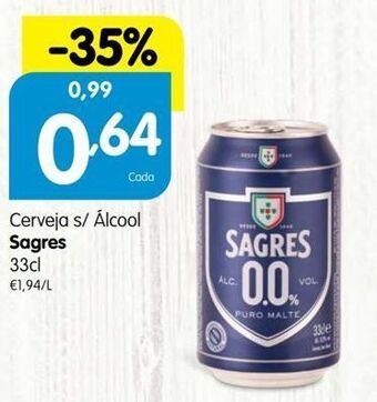 Minipreço Lata de cerveja sagres promoção