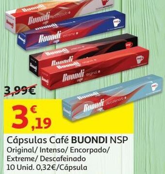 Auchan Cápsulas café buondi promoção