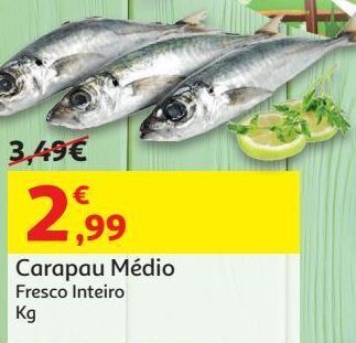 Auchan Carapau medio promoção