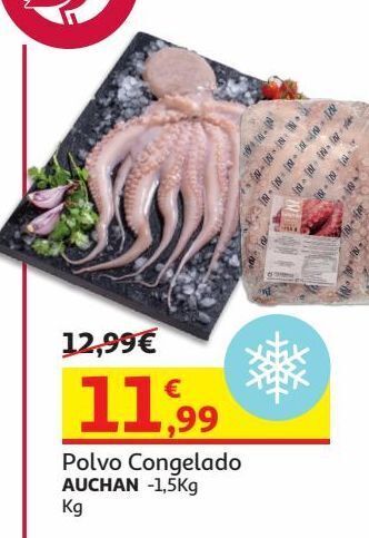 Auchan Polvo congelado auchan promoção