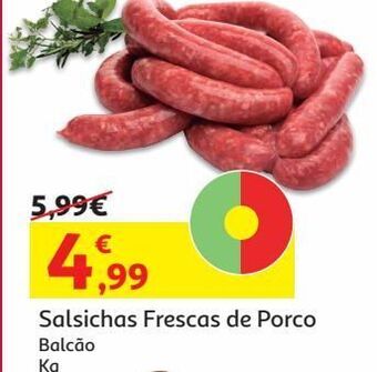 Salsicha fresca de porco