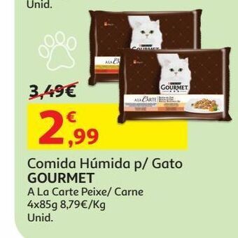 Auchan Comida húmida gato gourmet promoção
