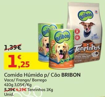 Auchan Ração cão bribon promoção