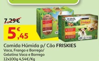 Auchan Comida húmida cão friskies promoção