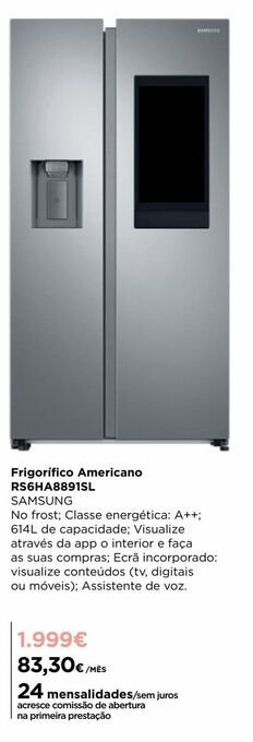 El Corte Inglés Frigorífico americano samsung promoção