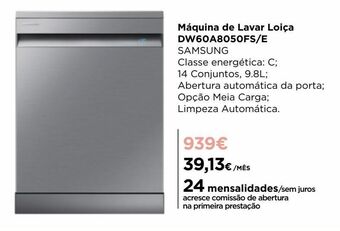 El Corte Inglés Lava louças samsung promoção