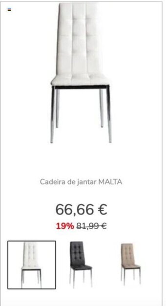 Conforama Cadeira de Jantar Malta promoção
