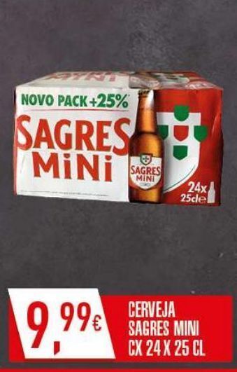 Miranda Supermercados Cerveja sagres mini promoção
