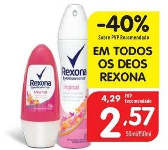 Minipreço Desodorizante rexona promoção