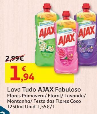 Auchan Lava tudo ajax promoção