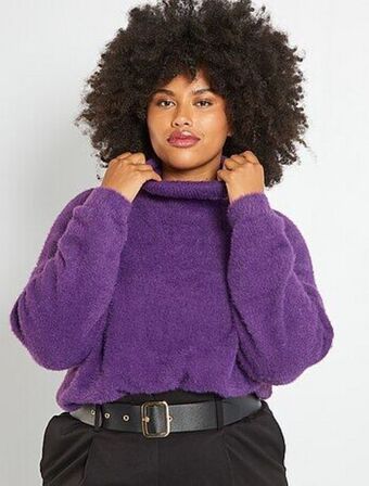 Kiabi Camisola lisa de malha com pelo promoção