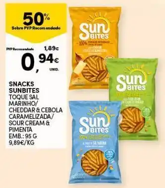 Continente Bom dia Snacks sunbites promoção