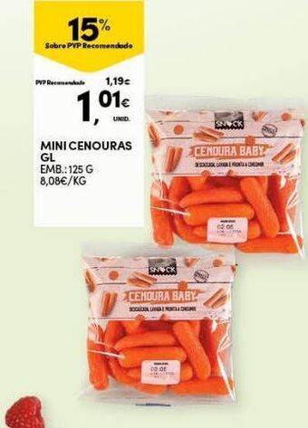 Continente Bom dia Cenouras promoção