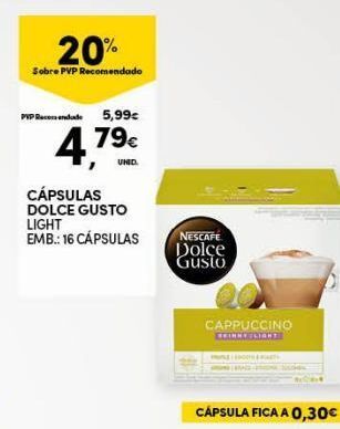 Continente Bom dia Cápsulas de café dolce gusto promoção