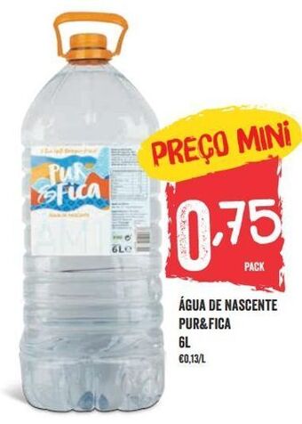 Minipreço Água promoção