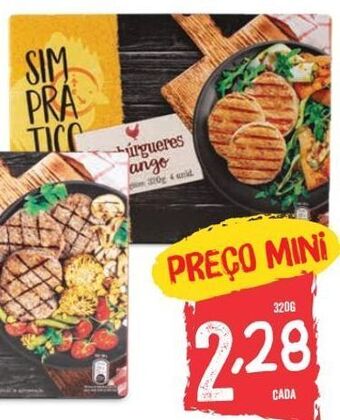 Minipreço Hambúrguer de frango promoção