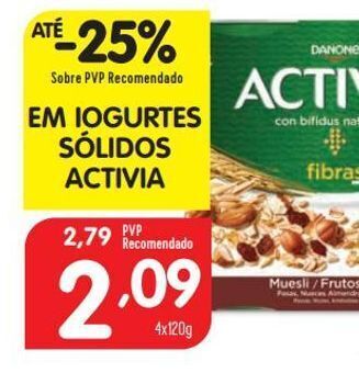Minipreço Iogurte activia promoção