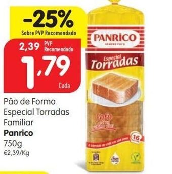 Pão de forma panrico