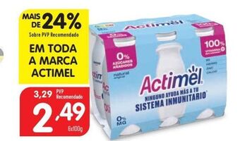Minipreço Iogurte actimel promoção