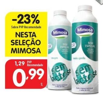 Leite sem lactose mimosa