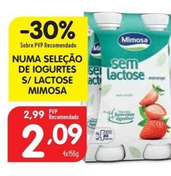 Iogurte sem lactose mimosa