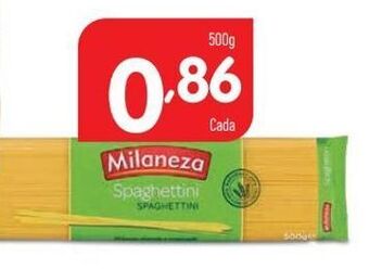 Minipreço Macarrão milaneza promoção