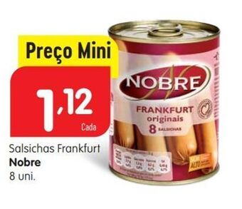 Minipreço Salsicha nobre promoção
