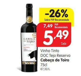 Minipreço Vinho tinto cabeça de toiro promoção