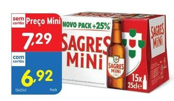 Minipreço Cerveja sagres mini promoção