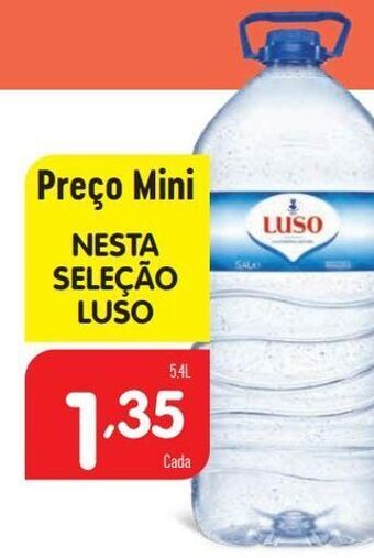 Minipreço Água luso promoção