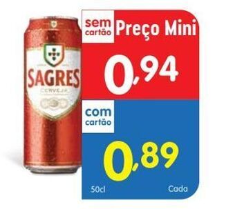 Lata de cerveja sagres