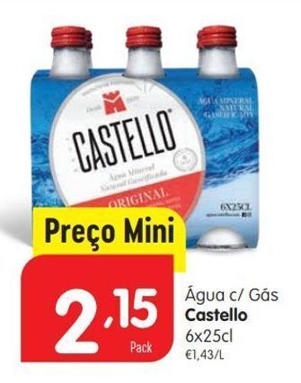 Água com gás castello