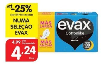 Minipreço Absorvente evax promoção