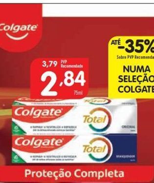 Pasta de dentes colgate