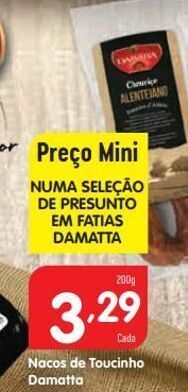 Minipreço Presunto damatta promoção