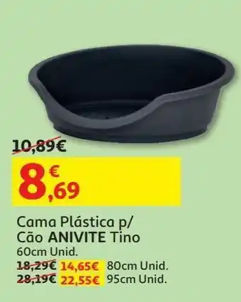 Auchan Cama plastica p/ cão anivite promoção