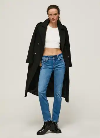 Pepe Jeans Saturn straight fit mid waist jeans promoção