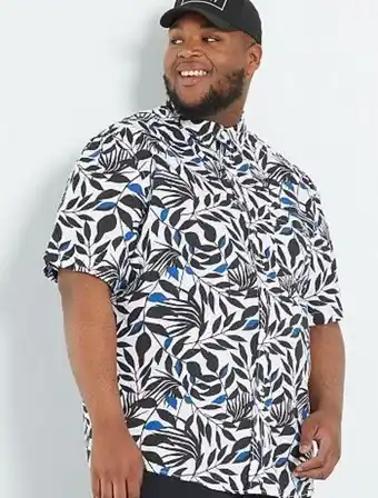 Kiabi Camisa de algodão estampada promoção