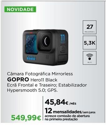 El Corte Inglés Câmera fotográfica gopro promoção